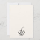 Whimsical New Year's Eve Party Kaart (Achterkant)