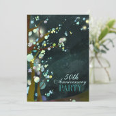 Whimsical Night 50ste verjaardagsfeest Kaart (Staand voorkant)