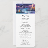 Whimsical Night - rivier, bomen en bergen Kaart (Voorkant)