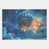 Whimsical Night Sky Hete Luchtballon Rit Inpakpapier Vel (Voorkant 2)