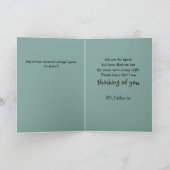 Whimsical Night Sky Owl Crescent Moon Tekening Kaart (Binnen)