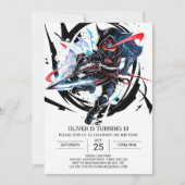 Whimsical Ninja Verrassingsverjaardag Kaart (Voorkant)