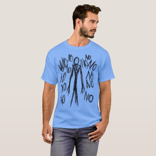Whimsical Nonono Page: Omarm de eigenzinnigheid T-shirt (Voorkant volledig)
