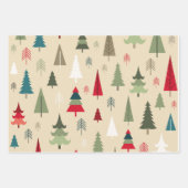 Whimsical Noordse kerstversieringen Inpakpapier Vel (Voorkant 2)