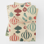 Whimsical Noordse kerstversieringen Inpakpapier Vel (In situ)