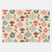 Whimsical Noordse kerstversieringen Inpakpapier Vel (Voorkant)