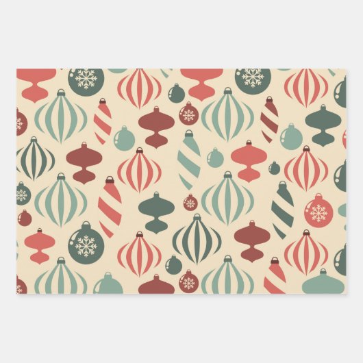 Whimsical Noordse kerstversieringen Inpakpapier Vel (Voorkant)