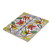 Whimsical Nordic Folk Art Tegeltje (Zijkant)