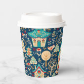 Whimsical Nordic Houses Papieren Bekers (Voorkant)