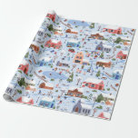 Whimsical Nordic Hygge Christmas Village Pastel Cadeaupapier<br><div class="desc">Introductie van onze Whimsical Christmas Village Wrapping Paper - een heerlijke omarming van Scandinavische charme en Scandinavische Hygge-esthetiek. Transformeer uw vakantie cadeau-geven in een magische ervaring met dit onweerstaanbaar schattige en betoverende inpakpapier. Afbeelding een sereen kerstdorp badend in zachte pastelkleuren, overwegend lichtblauw, geïnspireerd op de gezellige allure van hygge. Elk...</div>