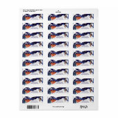 Whimsical Nordic Village & Winter Fairy Address Etiket (Full Sheet)