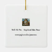 Whimsical North Pole Gingerbread Baker Mouse Art Keramisch Ornament (Achterkant)