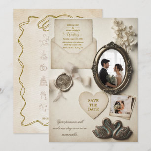 Whimsical & Nostalgische Romantiek Met Tijdslijn Kaart