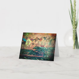 Whimsical Note Kaart, Groet, Uitnodiging