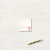 Whimsical Notebook Girl Art Collection Post-it® Notes (Op bureau)