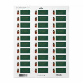 Whimsical Notenkraker in het groen Etiket (Full Sheet)