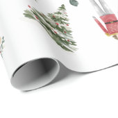 Whimsical Notenkraker met Muizen & Bloemen Cadeaupapier (Rol Hoek)