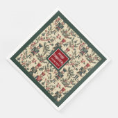 Whimsical notenkraker servetten in gedempte tinte (Hoek)