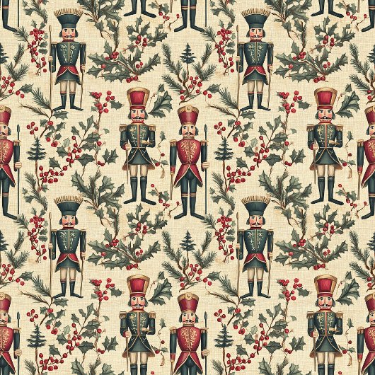 Whimsical notenkraker servetten in gedempte tinte