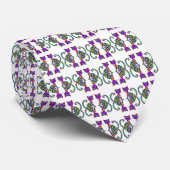 Whimsical Novelty Zeer Cool Cat Pattern Stropdas (Opgerold)