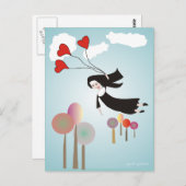 Whimsical Nun Art Gifts Briefkaart (Voorkant / Achterkant)
