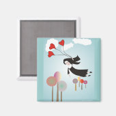 Whimsical Nun Art Gifts Magneet (Voorkant / Achterkant)