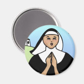 Whimsical Nun Magneet (Voorkant / Achterkant)