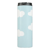 Whimsical Nurse Stethoscope Butterfly Clouds Thermosbeker (Achterkant)