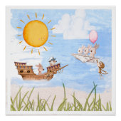 Whimsical Nursery Art Poster (Voorkant)