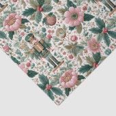 Whimsical Nutcracker and Floral Art Tissuepapier (Detail)