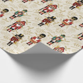 Whimsical Nutcracker Cadeaupapier (Hoek)