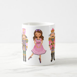 Whimsical Nutcracker Sugar Plum Fairy Clara Koffiemok