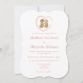 Whimsical Nuts over elkaar cute Wedding Kaart (Voorkant)