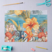 Whimsical  Oceaan Bloemen & Vis Tissuepapier (Craft)