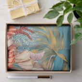 Whimsical  Oceaan Bloemen & Vis Tissuepapier (Geschenk)