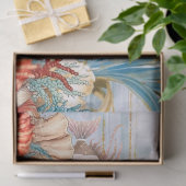 Whimsical  Oceaan Bloemen & Vis Tissuepapier (Geschenk)