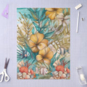 Whimsical Oceaan Bloemen & Vis Tissuepapier (Craft)