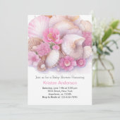 Whimsical Ocean Boho Bliss Meisje Baby shower Kaart (Staand voorkant)