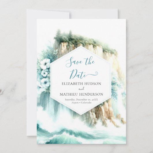 Whimsical Ocean Nautical Wedding Save The Date (Voorkant)