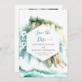 Whimsical Ocean Nautical Wedding Save The Date (Voorkant / Achterkant)