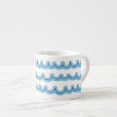 Whimsical Ocean Waves Espresso Kop (Voorkant rechts)
