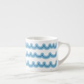 Whimsical Ocean Waves Espresso Kop (Rechts)