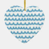 Whimsical Ocean Waves Keramisch Ornament (Voorkant)