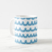 Whimsical Ocean Waves Koffiemok (Voorkant links)