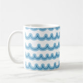 Whimsical Ocean Waves Koffiemok (Links)