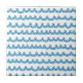 Whimsical Ocean Waves Tegeltje (Voorkant)