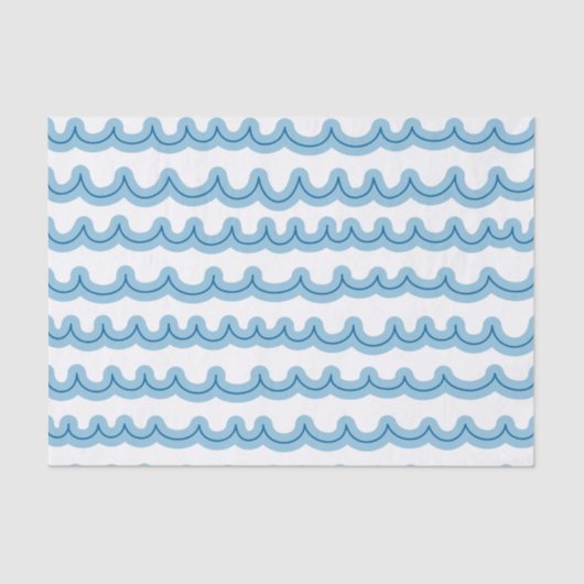 Whimsical Ocean Waves Tissuepapier (Voorkant)
