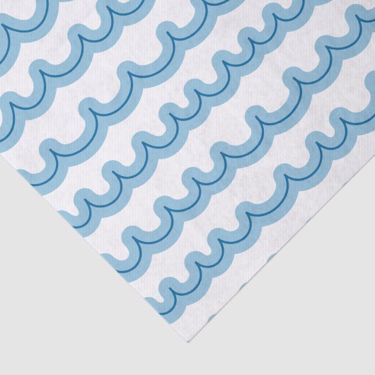 Whimsical Ocean Waves Tissuepapier (Detail)