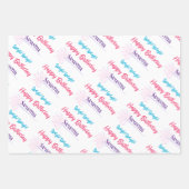 Whimsical Ocean Zeemeermin onder het Zee Verjaarda Inpakpapier Vel (Voorkant 3)