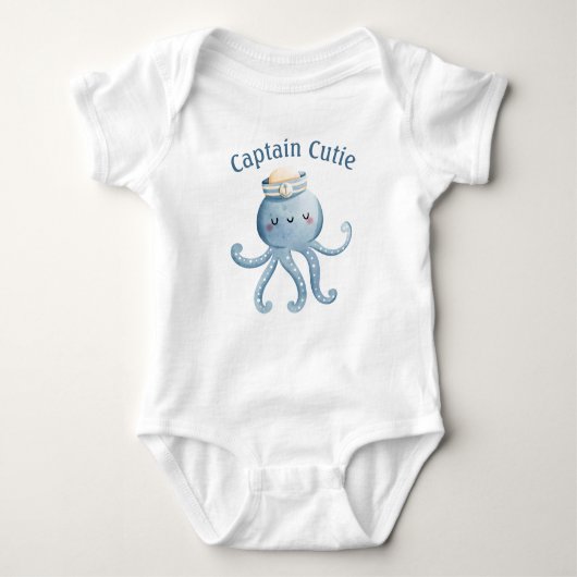 Whimsical Octopus Captain Cutie Romper (Voorkant)